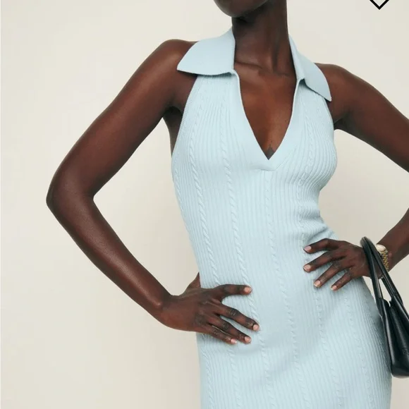 Reformation | Dresses | Reformation Tinsley Cable Halter Dress | Poshmark